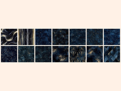 Velvet Night Seamless Digital Paper Celestial seamless - Wonders Artist