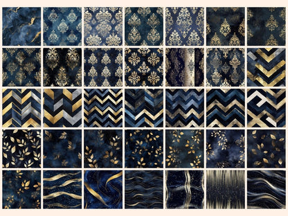 Velvet Night Seamless Digital Paper Celestial seamless - Wonders Artist