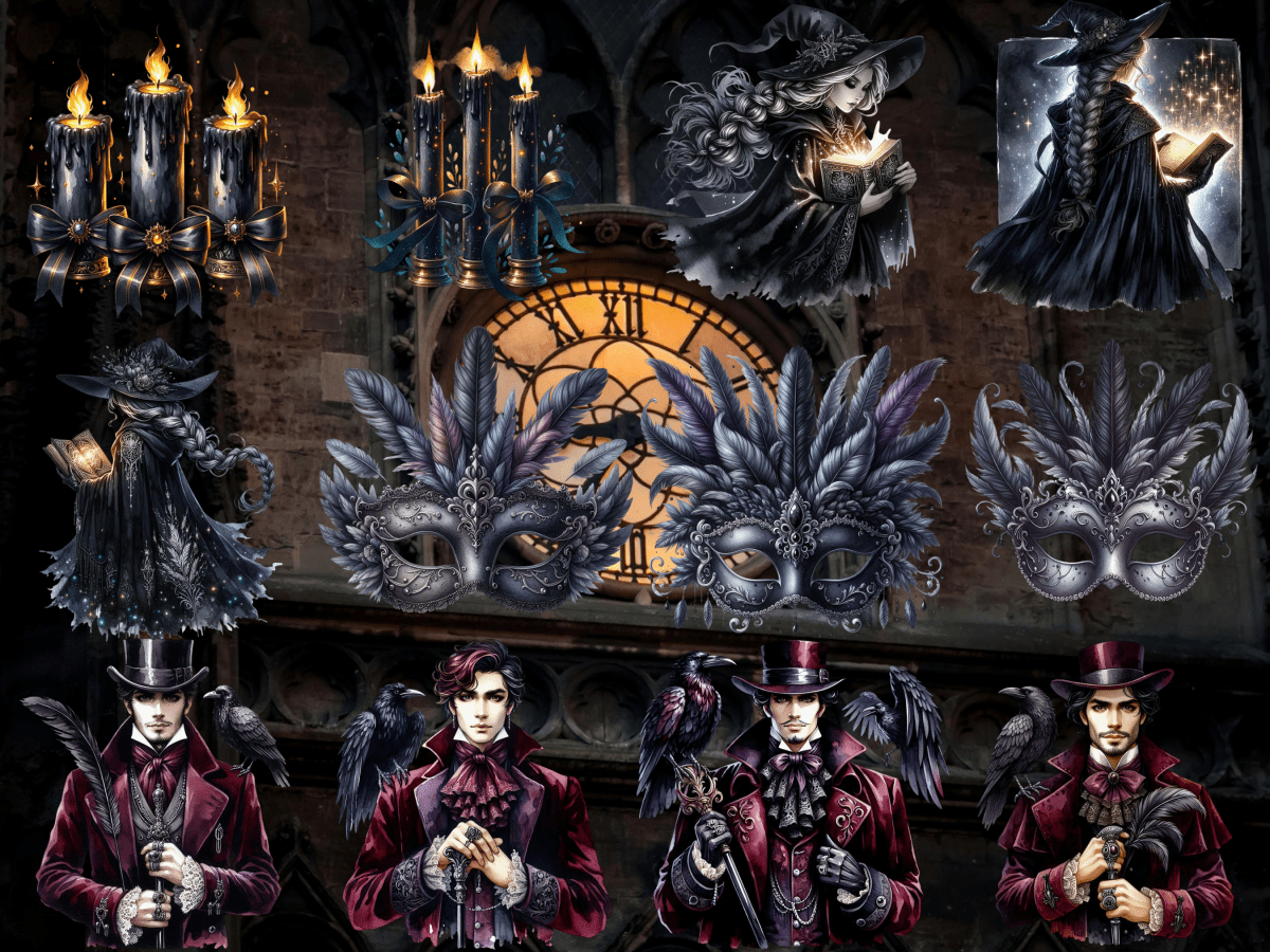 Velvet Nocturne Clipart (LIMITED EDITION) image 9