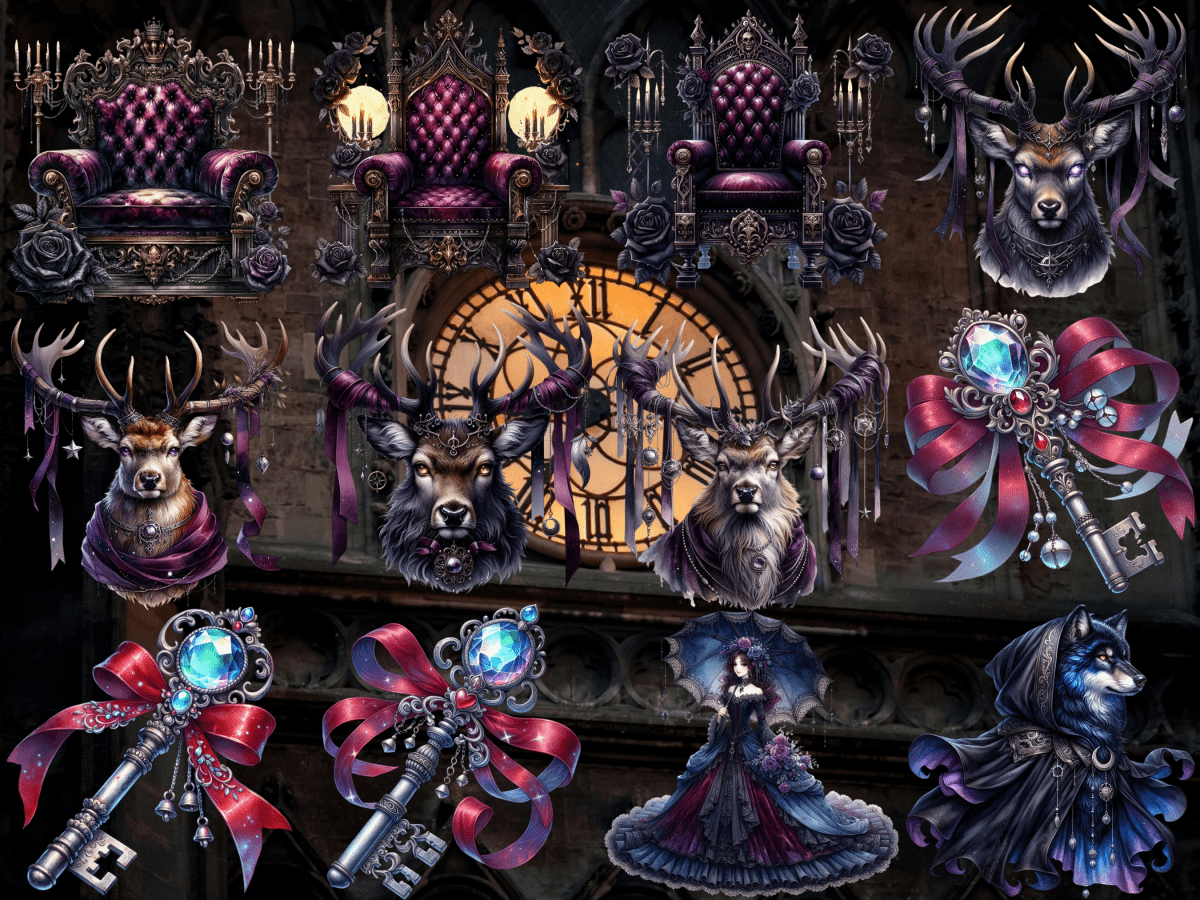 Velvet Nocturne Clipart (LIMITED EDITION) image 5