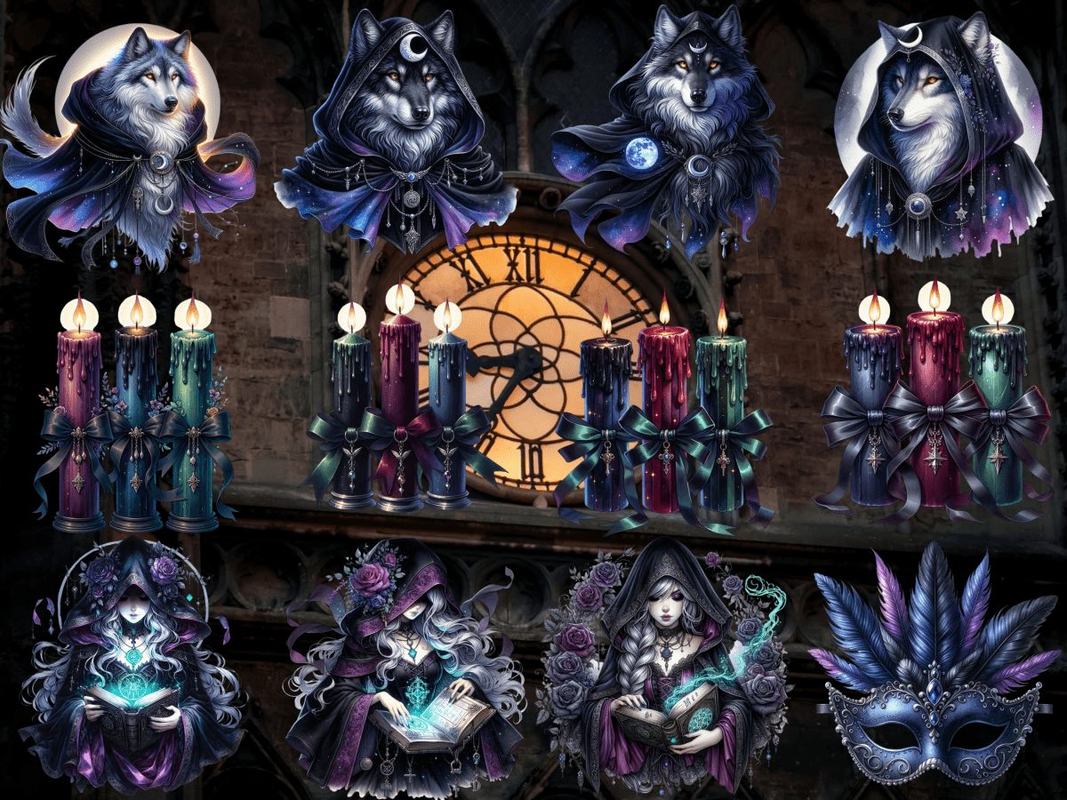 Velvet Nocturne Clipart (LIMITED EDITION) image 6