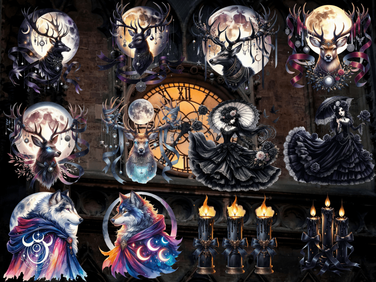 Velvet Nocturne Clipart (LIMITED EDITION) image 8