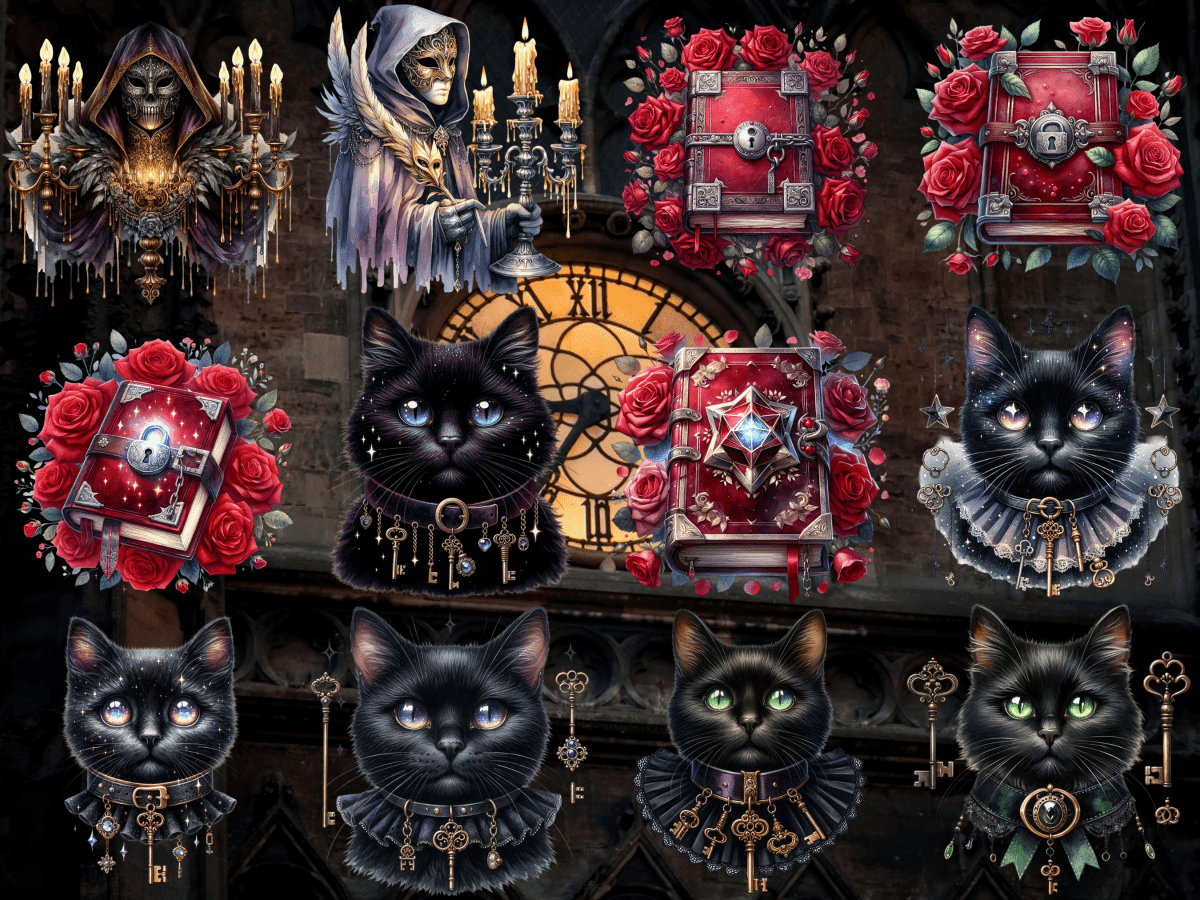 Velvet Nocturne Clipart (LIMITED EDITION) image 11