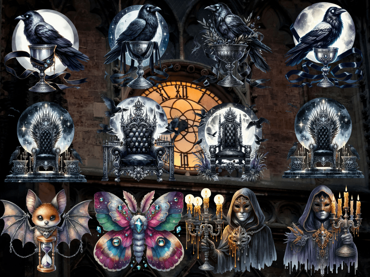 Velvet Nocturne Clipart (LIMITED EDITION) image 10