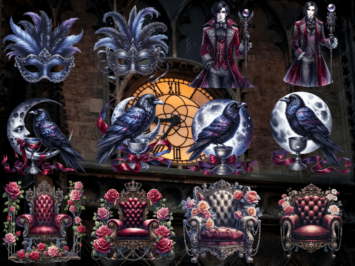 Velvet Nocturne Clipart (LIMITED EDITION) image 7