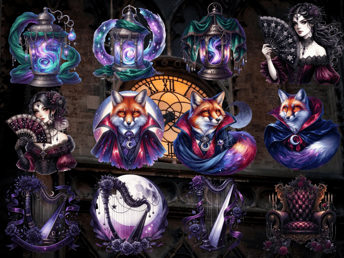 Velvet Nocturne Clipart (LIMITED EDITION) image 4