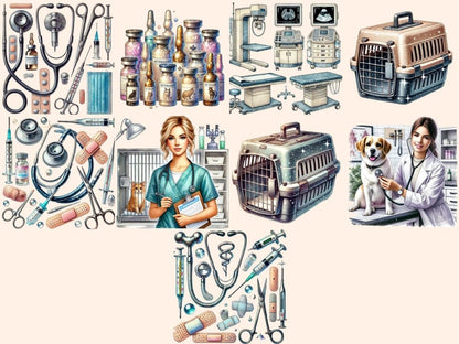 Veterinary Clipart animal care graphics - Wonders Artist