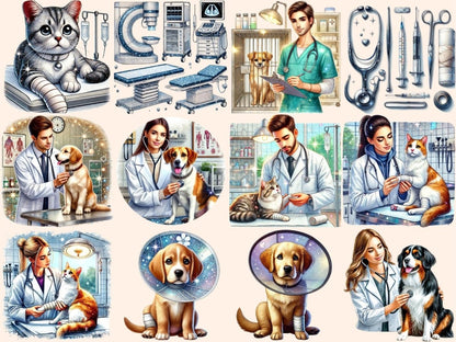 Veterinary Clipart animal care graphics - Wonders Artist