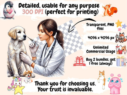 Veterinary (P2) Clipart animal care graphics - Wonders Artist
