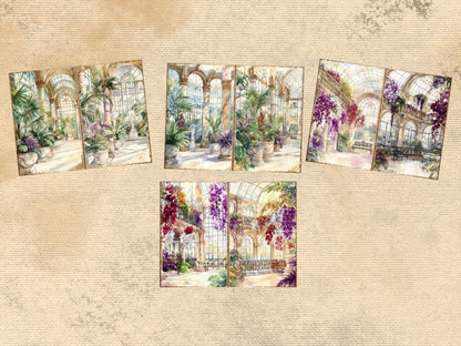 Victorian Conservatories Journal Pages (P3) Antique Ephemera - Wonders Artist