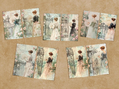 Victorian Era Journal Pages (P3) Antique Journal Kit - Wonders Artist