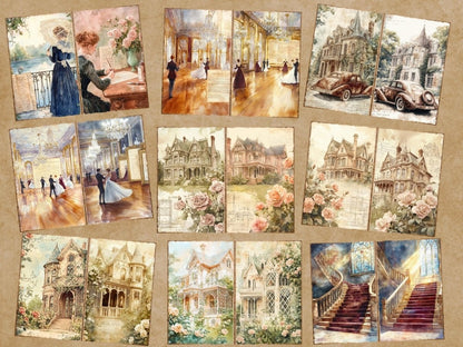 Victorian Era Journal Pages (P5) Antique Journal Kit - Wonders Artist