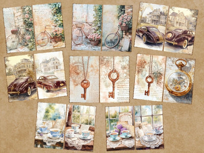 Victorian Era Journal Pages (P6) - High - Quality Instant Digital Download for Creative Projects