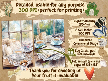 Victorian Era Journal Pages (P6) Antique Journal Kit - Wonders Artist