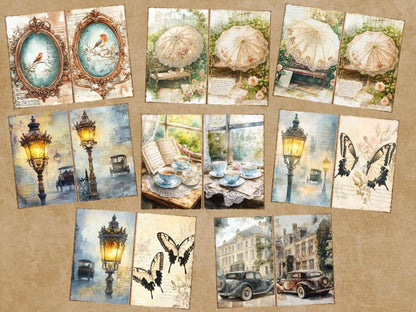 Victorian Era Journal Pages (P6) Antique Journal Kit - Wonders Artist