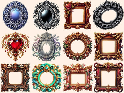 Victorian Frames (P2) Clipart antique frame png - Wonders Artist