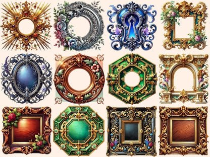 Victorian Frames (P2) Clipart antique frame png - Wonders Artist