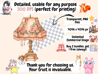 Victorian Lamps Watercolor Clipart antique lamp clipart classic lamp clipart decorative lamp png - WondersArtist