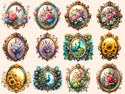 Victorian Mirror Clipart Cute mirror art - Wonders Artist