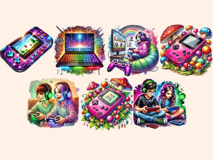 Video Games (P2) Clipart Arcade Game Art - Wonders Artist