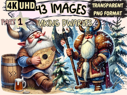 Viking Dwarves Clipart - Wonders Artist