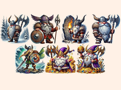 Viking Dwarves Clipart - Wonders Artist