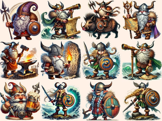 Viking Dwarves Clipart