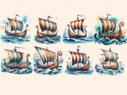 Viking Ships Clipart Cute ship art - Wonders Artist