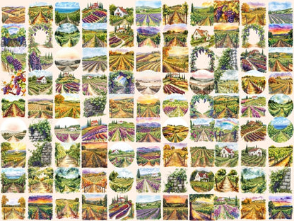 Vineyards Watercolor Clipart Grape Vine Clipart - Wonders Artist