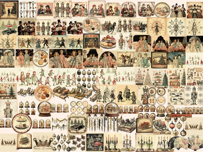 Vintage Christmas Watercolor Clipart antique christmas - Wonders Artist