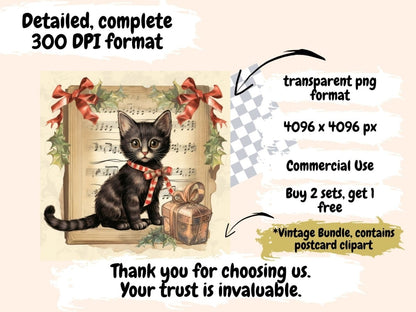 Vintage Christmas Watercolor Clipart antique christmas - Wonders Artist