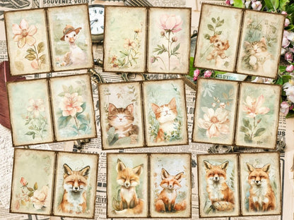 Vintage Gardens Journal Pages Antique Stationery - Wonders Artist