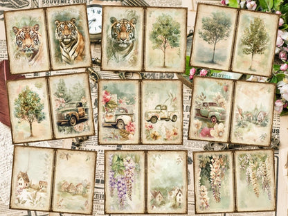 Vintage Gardens Journal Pages (P10) Antique Stationery - Wonders Artist