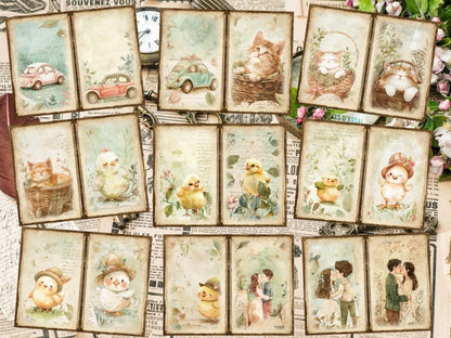 Vintage Gardens Journal Pages (P2) Antique Stationery - Wonders Artist