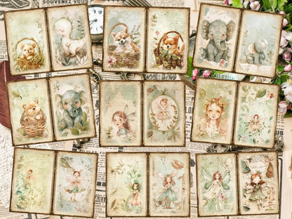 Vintage Gardens Journal Pages (P3) Antique Stationery - Wonders Artist