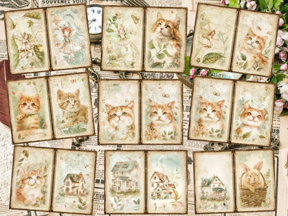 Vintage Gardens Journal Pages (P3) Antique Stationery - Wonders Artist