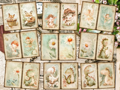 Vintage Gardens Journal Pages (P3) Antique Stationery - Wonders Artist