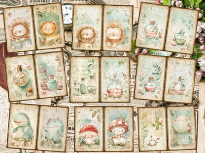 Vintage Gardens Journal Pages (P4) Antique Stationery - Wonders Artist