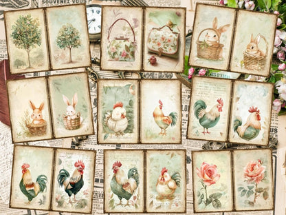 Vintage Gardens Journal Pages (P5) Antique Stationery - Wonders Artist