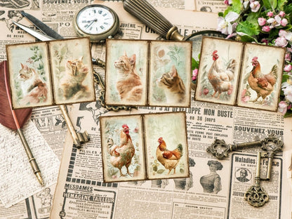 Vintage Gardens Journal Pages (P6) Antique Stationery - Wonders Artist