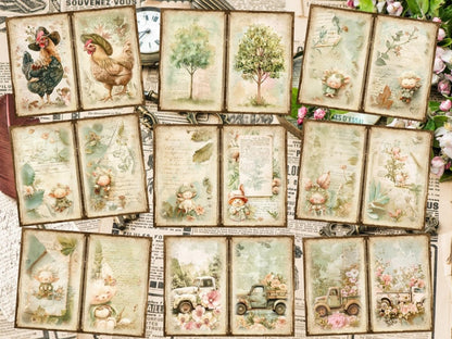 Vintage Gardens Journal Pages (P6) Antique Stationery - Wonders Artist