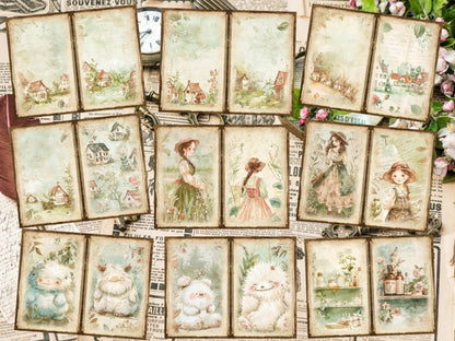 Vintage Gardens Journal Pages (P6) Antique Stationery - Wonders Artist