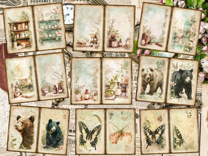 Vintage Gardens Journal Pages (P6) Antique Stationery - Wonders Artist