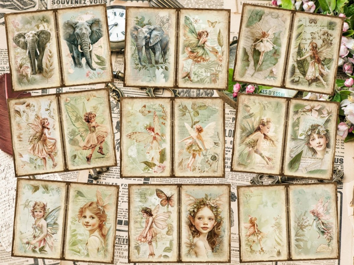 Vintage Gardens Journal Pages (P7) Antique Stationery - Wonders Artist