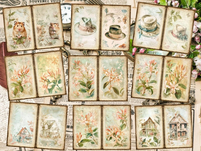 Vintage Gardens Journal Pages (P8) Antique Stationery - Wonders Artist