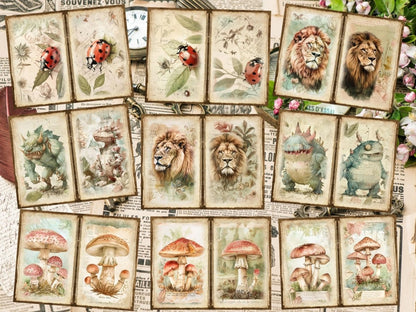 Vintage Gardens Journal Pages (P8) Antique Stationery - Wonders Artist