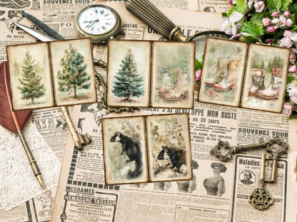 Vintage Gardens Journal Pages (P9) Antique Stationery - Wonders Artist