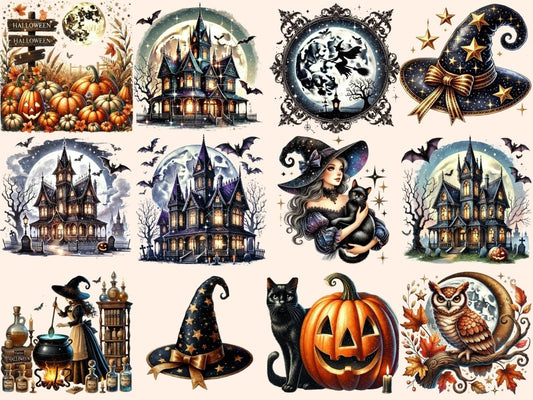 Vintage Halloween (P3) Clipart