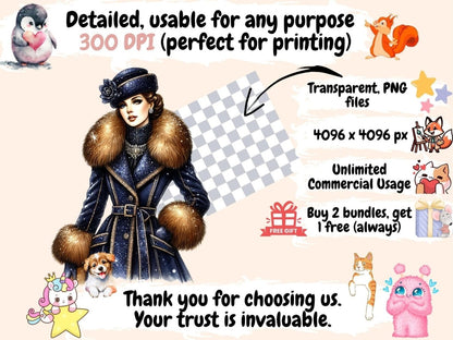 Vintage Ladies (P2) Clipart Antique Ladies PNG - Wonders Artist