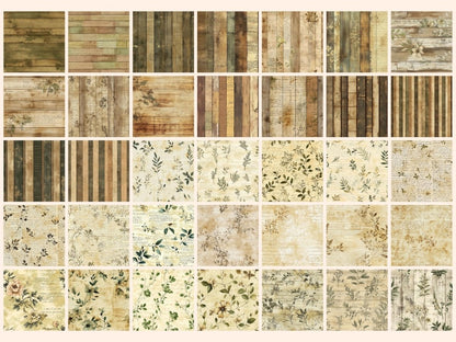 Vintage Library Seamless Digital Paper Aged Bookshelf Art - Wonders Artist